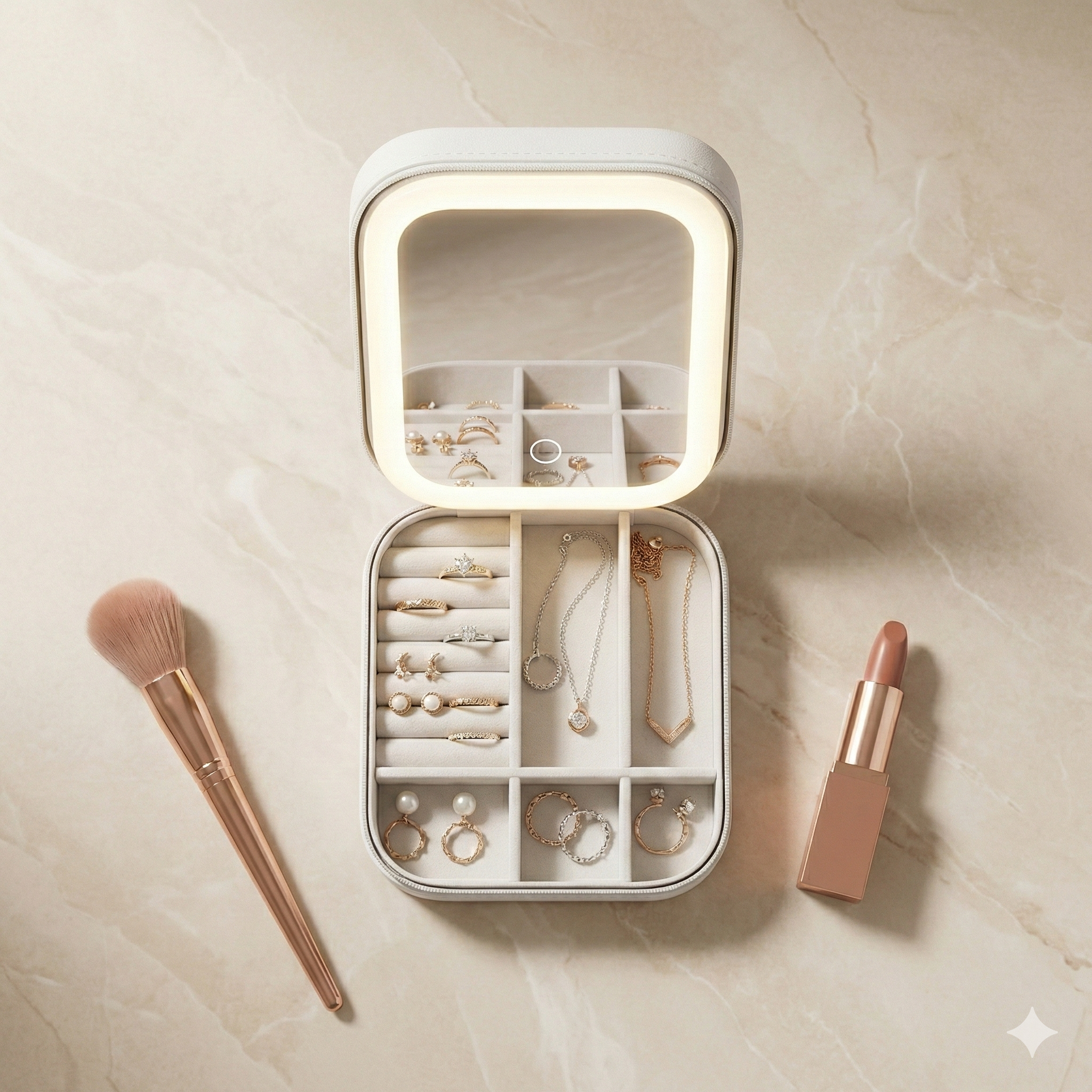 Lighted Jewellery Vanity Box