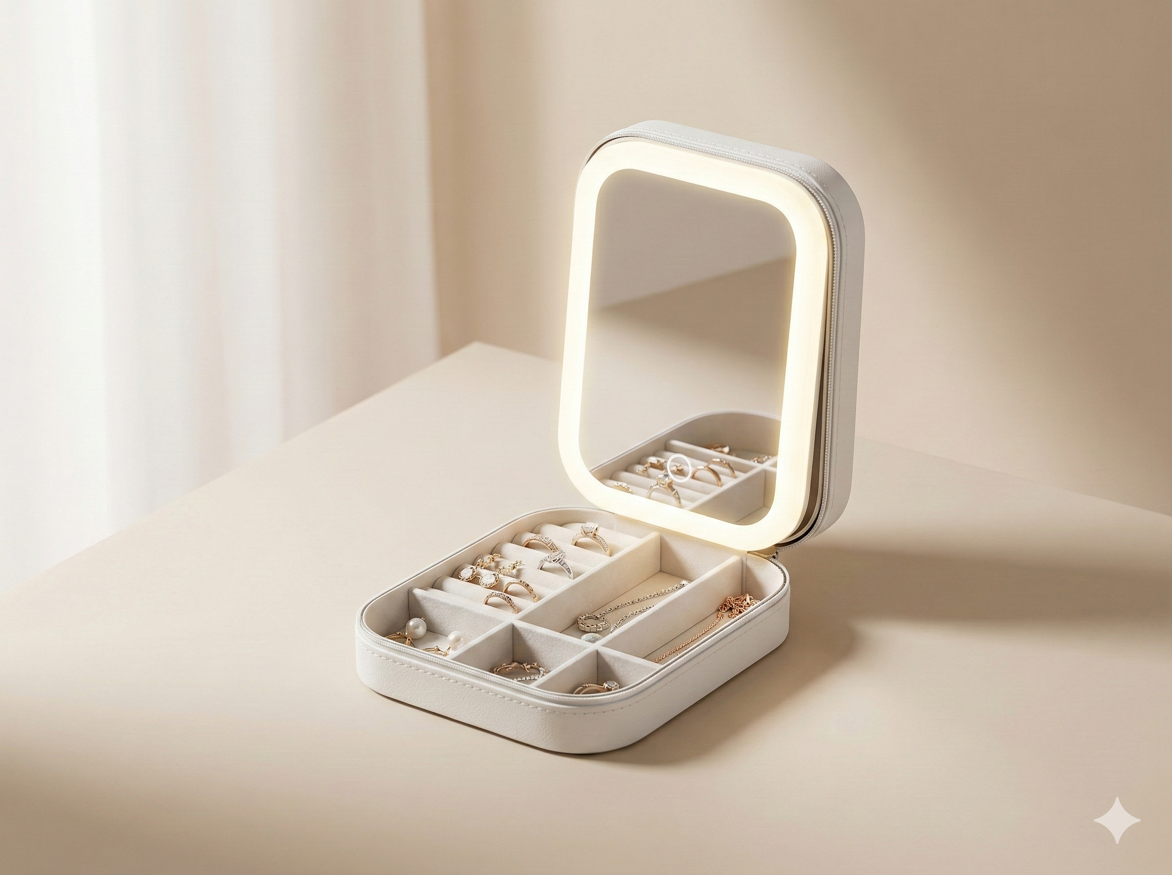 Lighted Jewellery Vanity Box